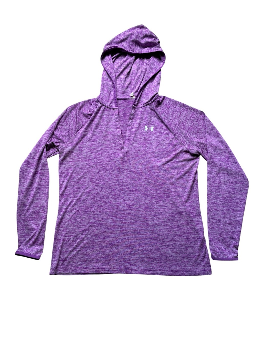 Under Armour Women's Purple Heather Tech Pullover Hoodie Size Large